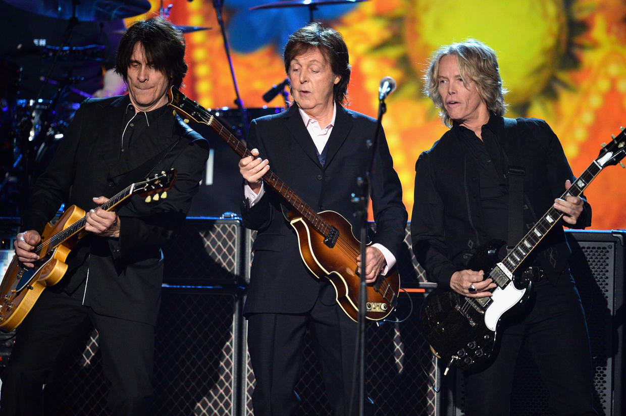 Stars salute The Beatles at Grammys tribute CBS News