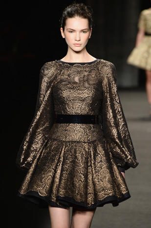 Monique Lhuillier - New York Fashion Week Fall 2014 - Pictures - CBS News