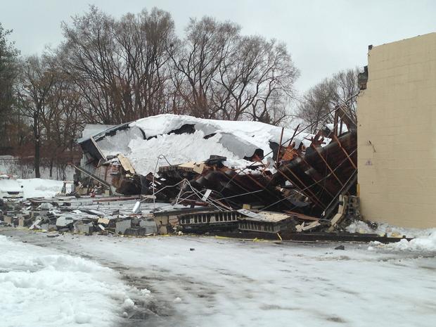 Verizon Building Collapses Under Weight Of Storm On Feb. 13, 2014 