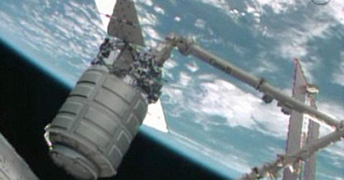 Giant trash bin sent on way from space station CBS News