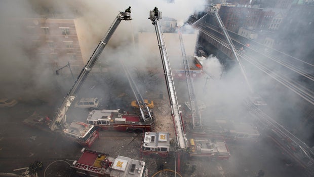 Massive explosion levels 2 buildings in NYC; 3 dead - CBS News