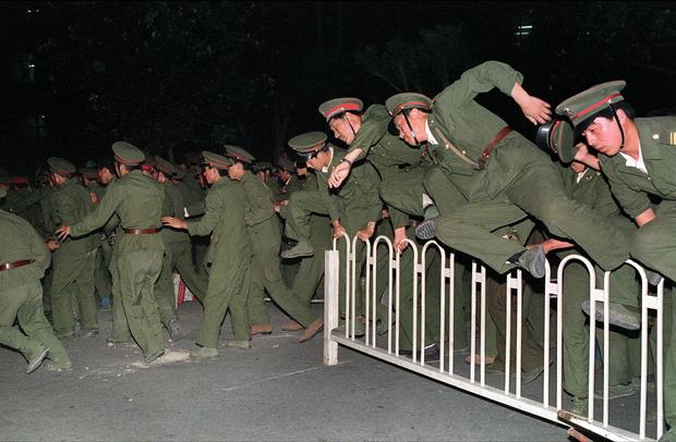 Archival photos of Tiananmen Square 