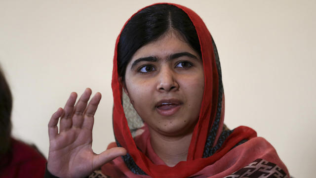 Pakistani activist Malala Yousafzai  