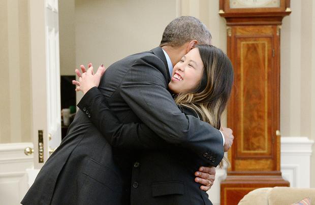 President Barack Obama Meets with Dallas Nurse Nina Pham 