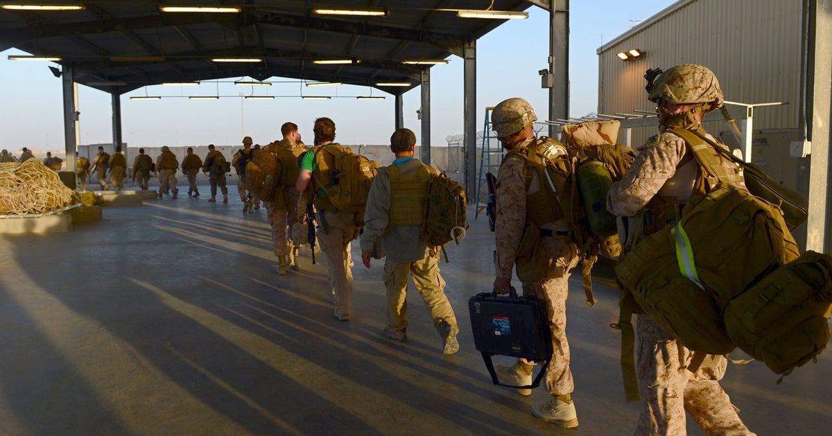 Last U.S. Marines leave their Afghan headquarters CBS News