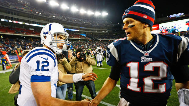Andrew Luck and Tom Brady 