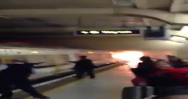 Fire in London train station causes evacuation CBS News