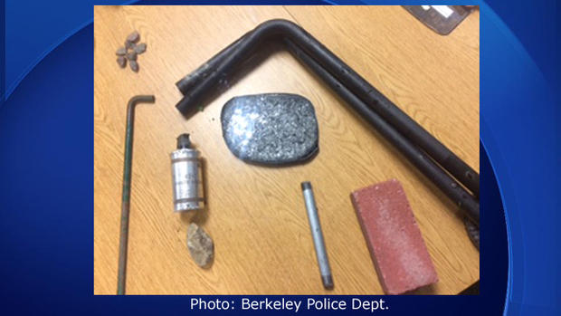 Projectiles Hurled at Berkeley Police 