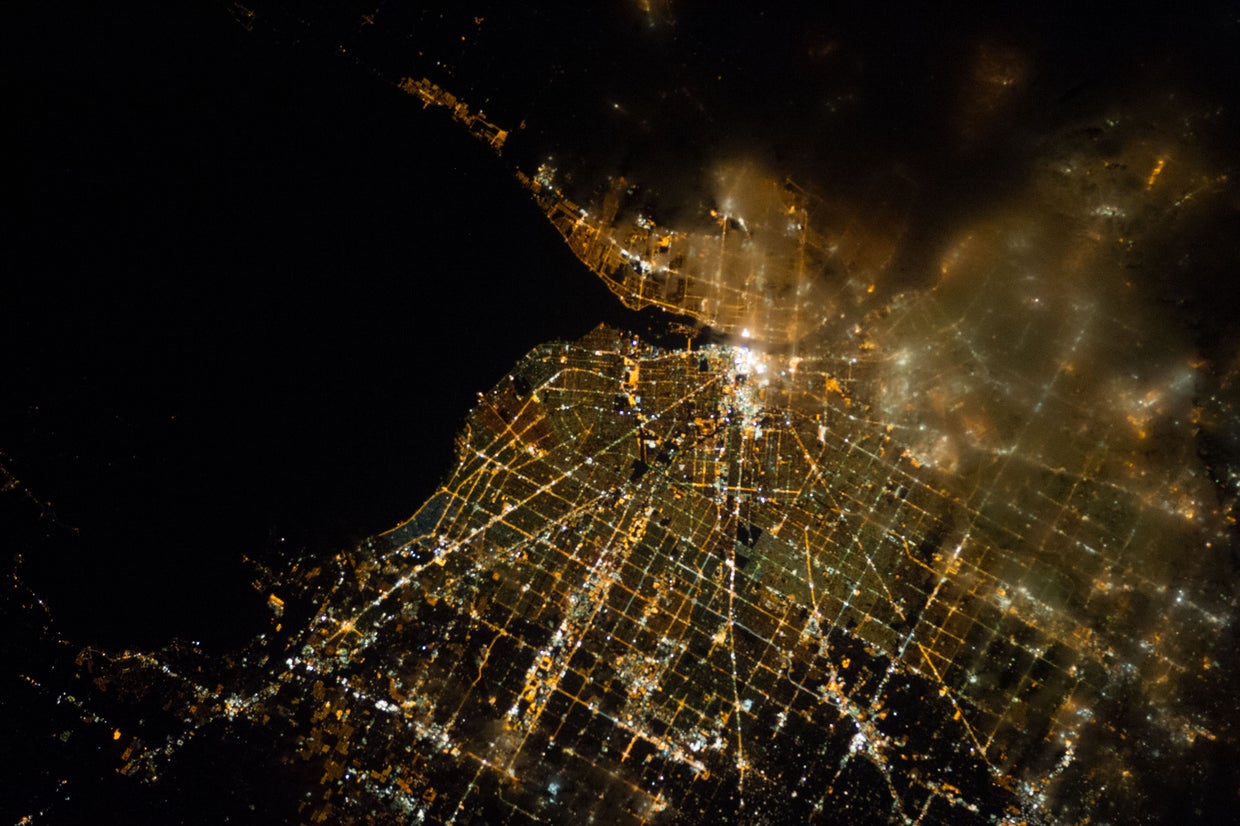 City lights from space CBS News