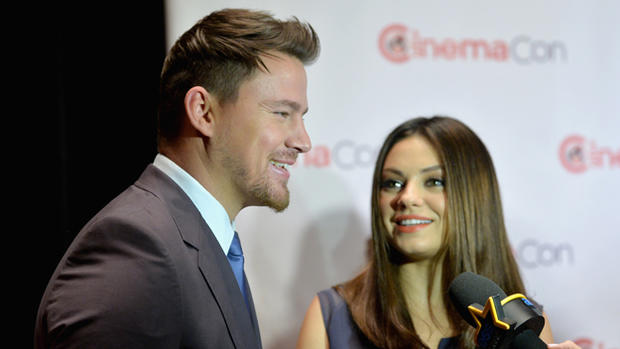 Channing Tatum Mila Kunis (Photo by Alberto E. Rodriguez/Getty Images for CinemaCon) 