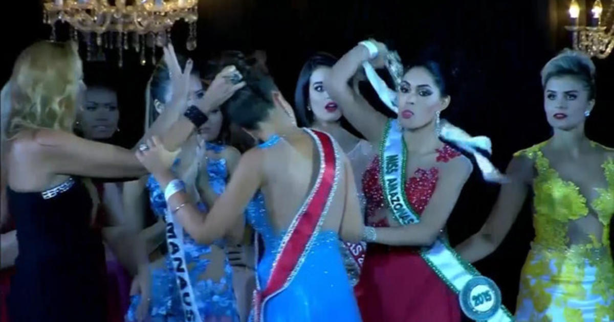 Brazilian Beauty Queen Rips Crown From Winners Head Videos Cbs News