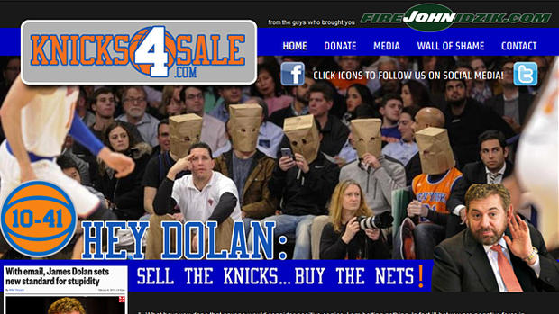 Knicks4Sale website 