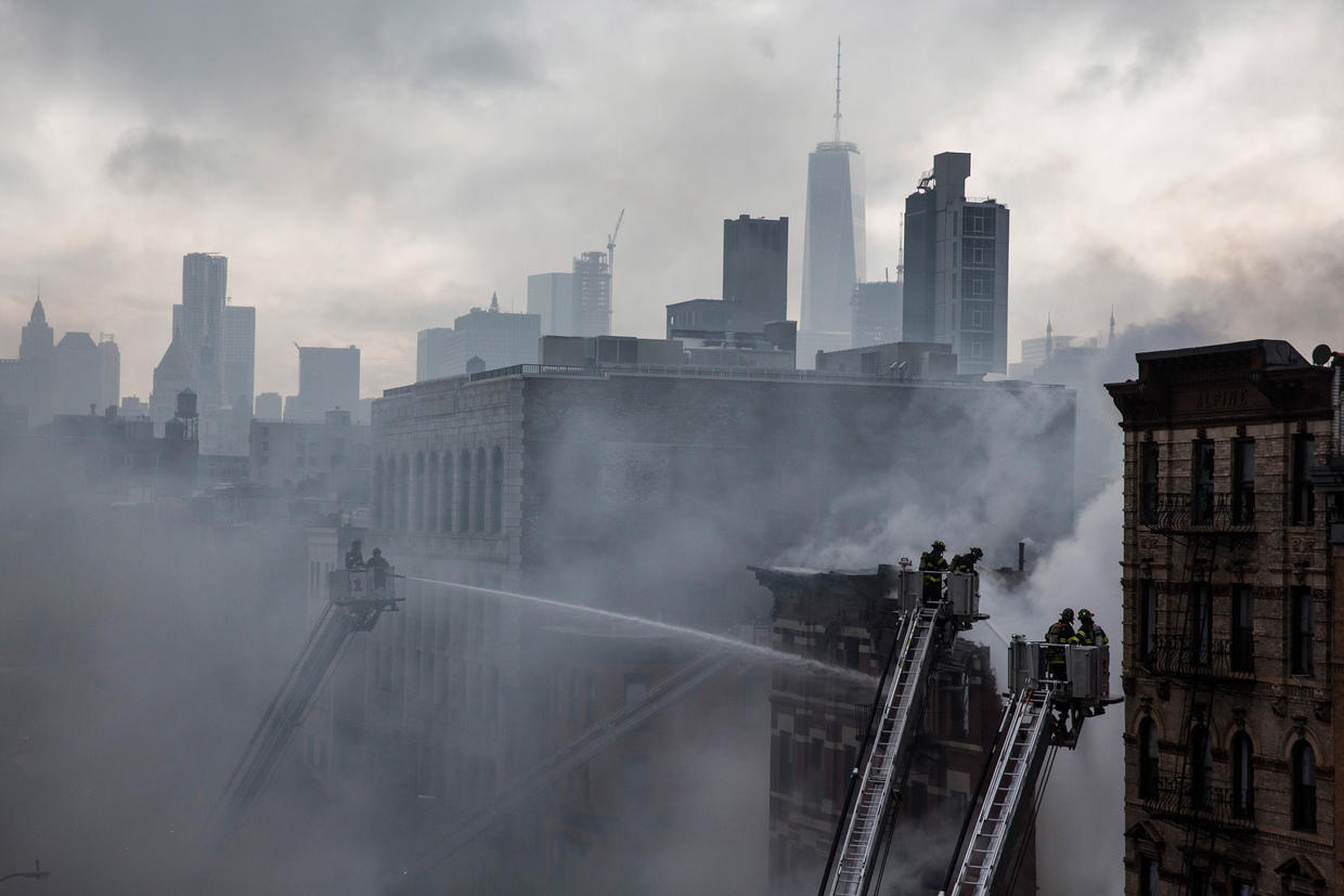 East Village Fire New York City building explodes CBS News