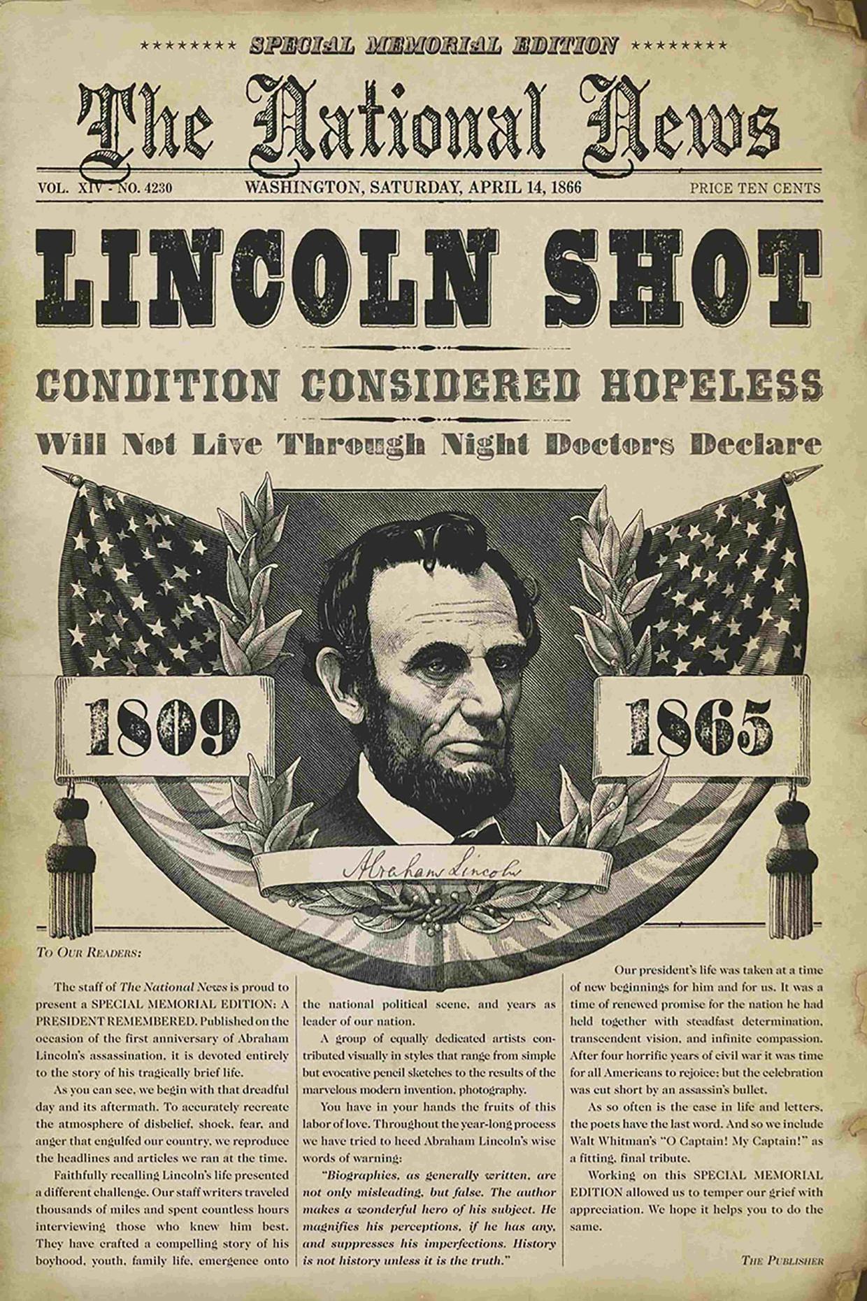 Abraham Lincoln's assassination 150th anniversary of national tragedy