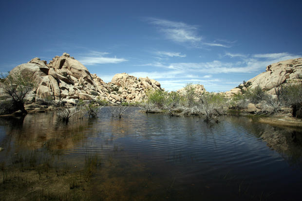 View of Barker Dam in the 1,234-square-m 