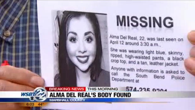 Cops Body Found Is Likely Missing Ind Woman Alma Del Real Arrest Made Cbs News