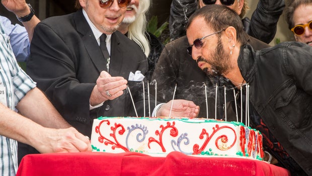 ringo starr celebrates  birthday  peace  love cbs news