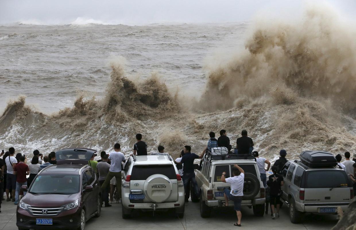 1.1 million evacuated as typhoon pounds China CBS News
