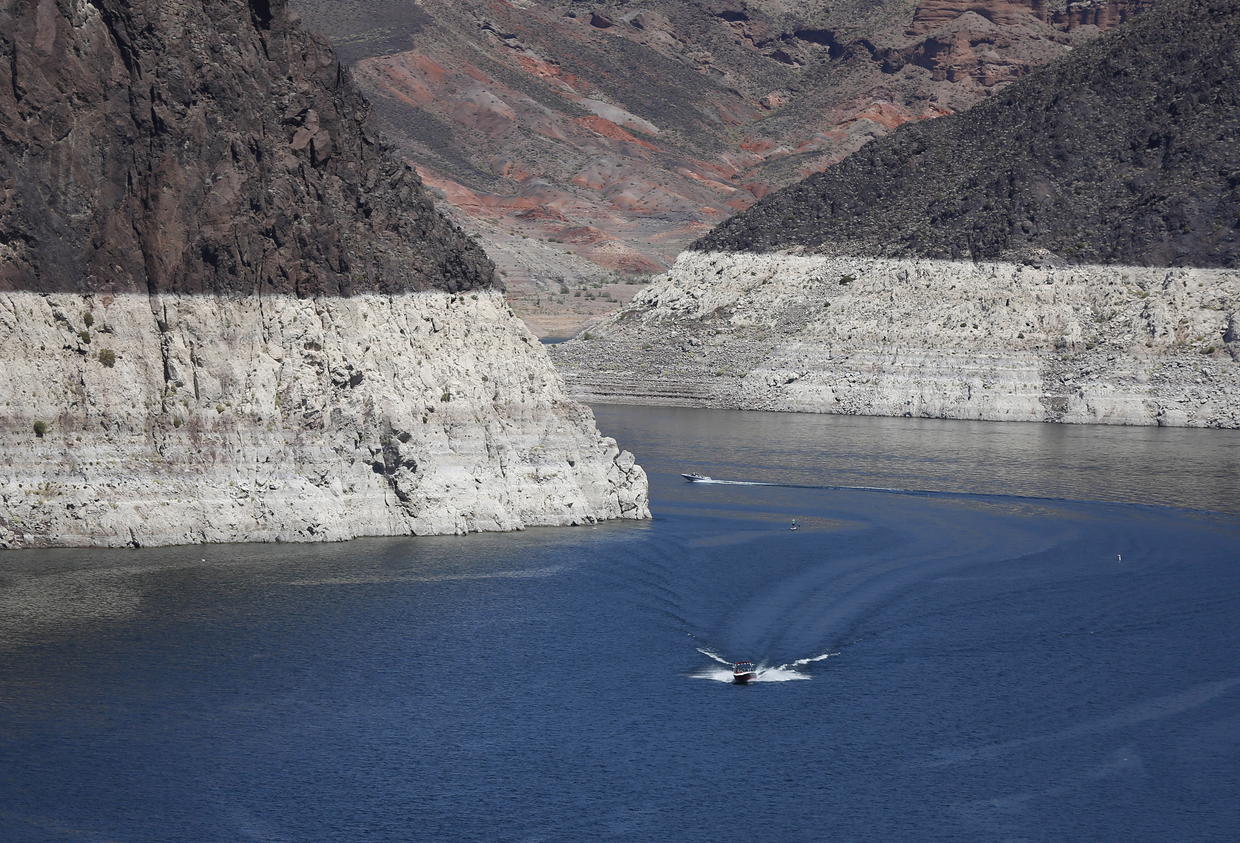 "The shrinking lake" Lake Mead at historic lows CBS News