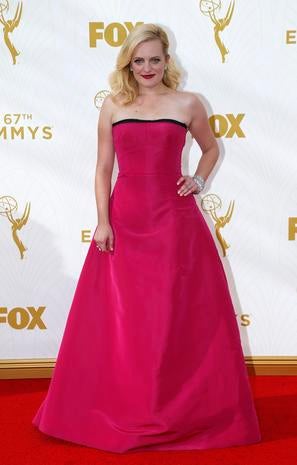 andy samberg and joanna newsom - emmy awards 2015 red carpet
