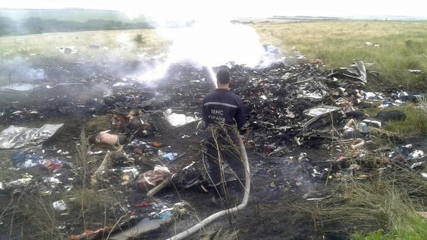 Malaysia Airlines flight shot down in eastern Ukraine 