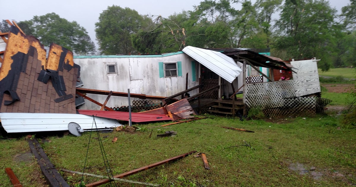 Severe weather moves east toward Carolinas after tornadoes CBS News