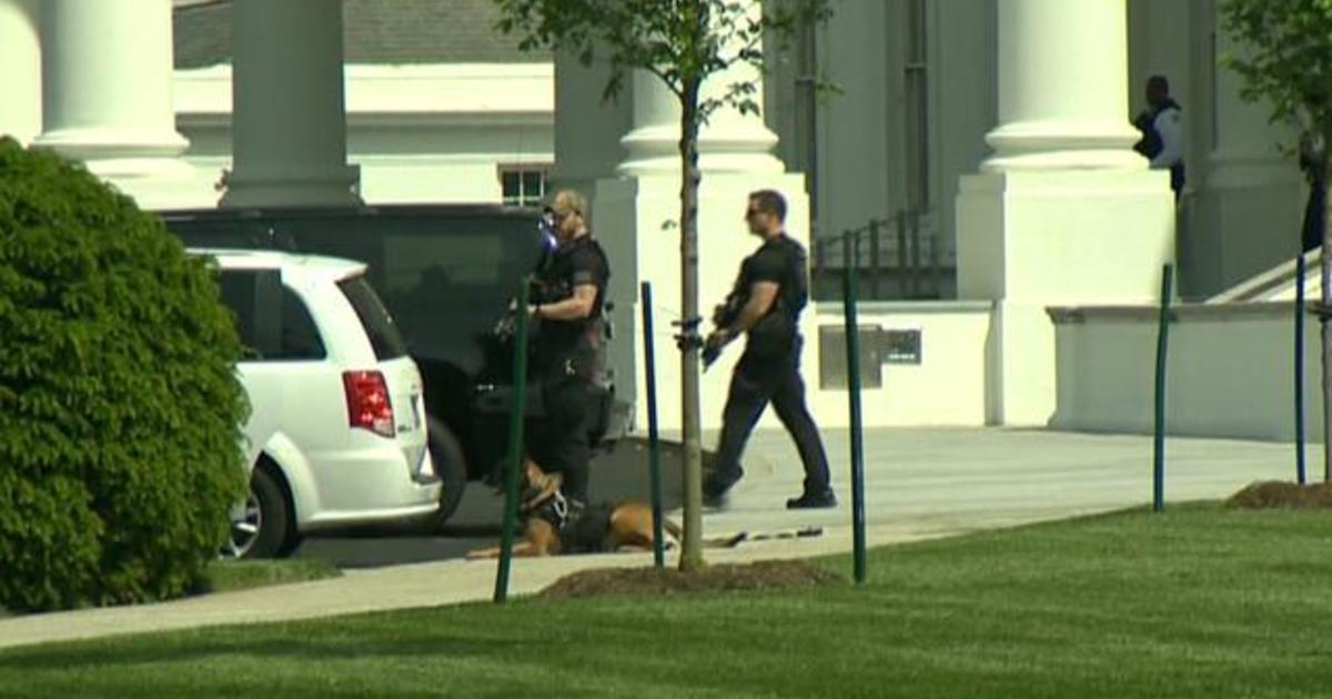 Secret Service Guns Down Armed Man Outside White House - CBS News