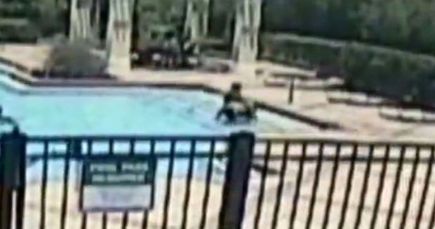 Florida teen, boy saving toddler from drowning in swimming pool caught