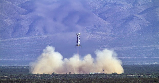 Bezos' New Shepard rocket chalks up 4th test flight - CBS News