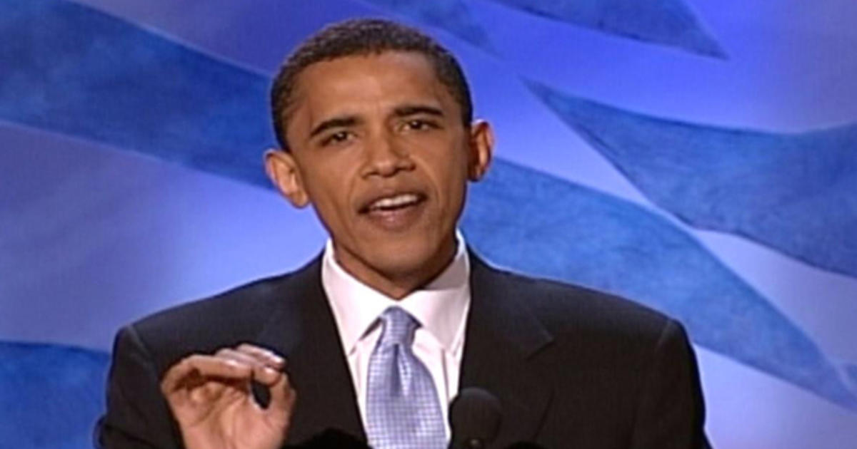 2004 Barack Obama delivers keynote speech at the DNC CBS News