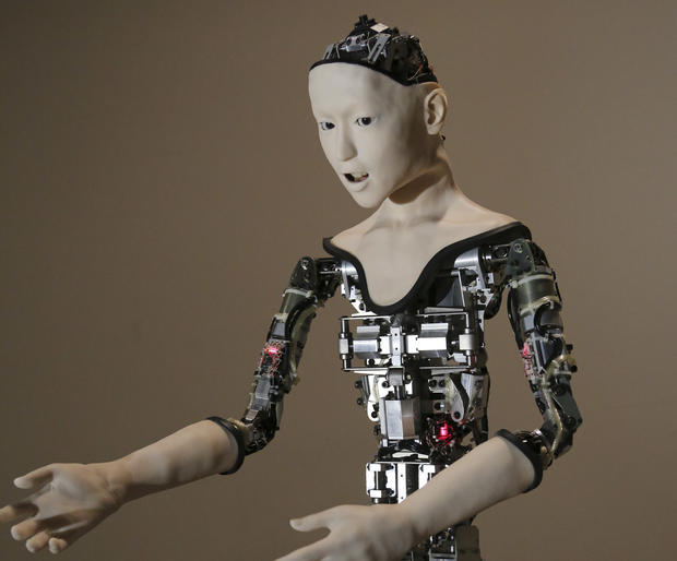 This creepy robot is powered by a neural network - CBS News