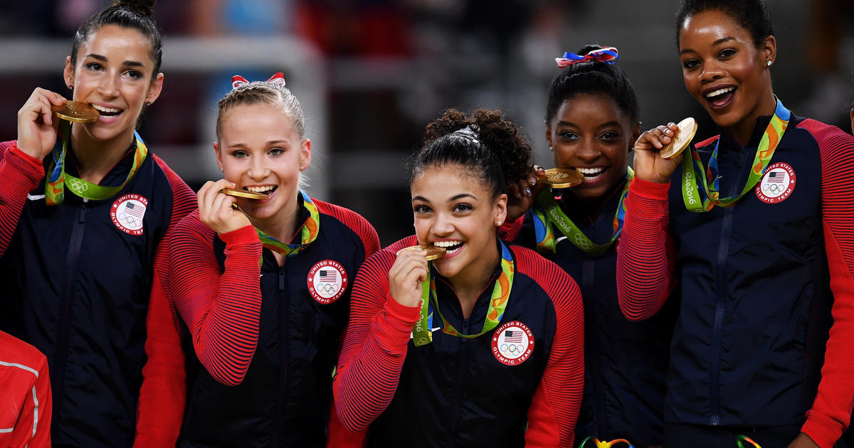 U S Women S Gymnastics Team Inspires With Its Talent And Its Diversity Cbs News