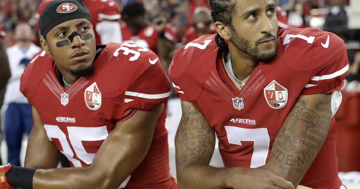 Many Young Athletes Joining Colin Kaepernick S National Anthem Protest Cbs News