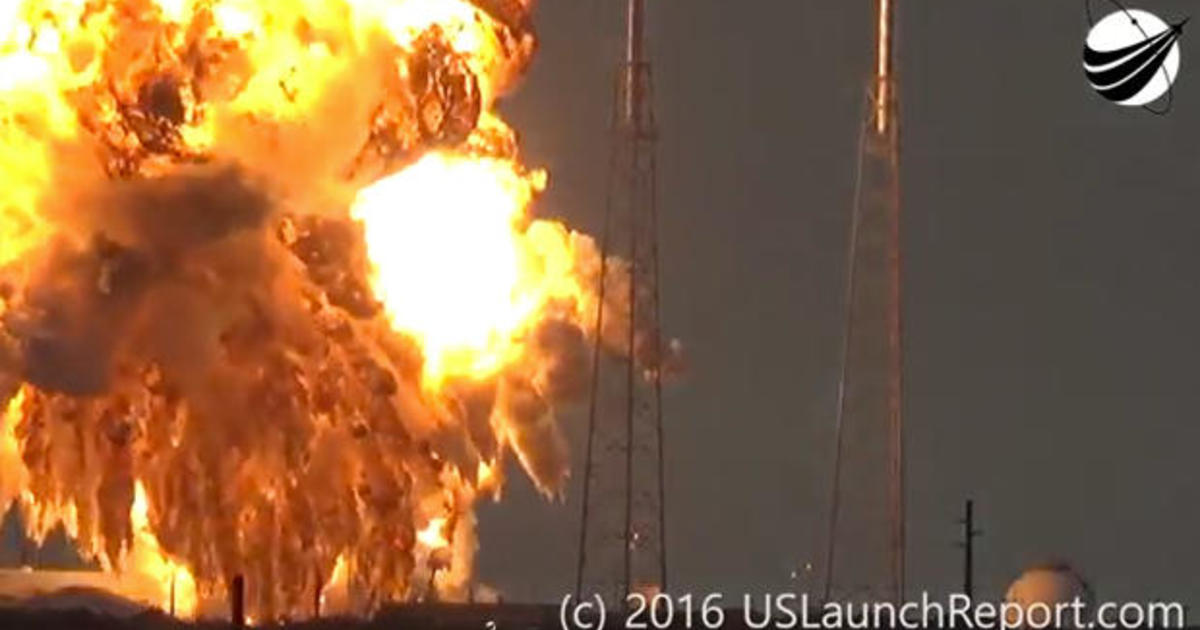 Spacex Blames Helium System For Rocket Explosion Cbs News