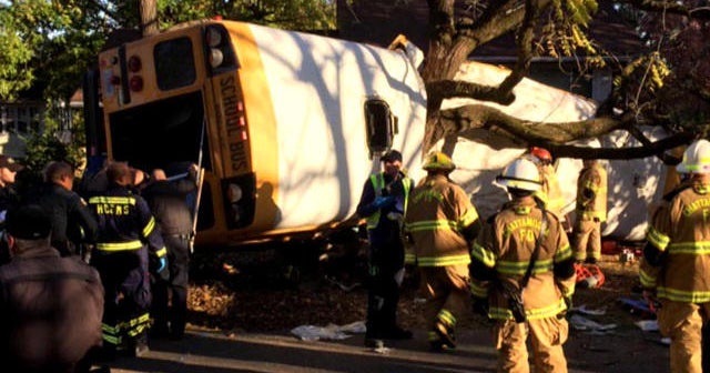 Five children killed when school bus slams into tree CBS News
