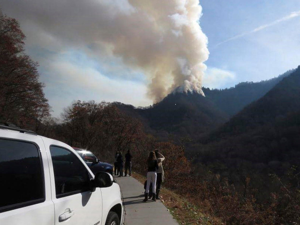 Homes decimated by Tennessee wildfire CBS News