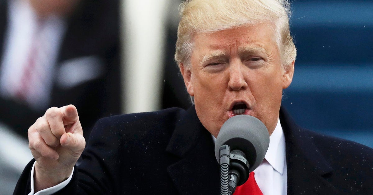 Transcript Of Trump Inauguration Speech Full Text Cbs News