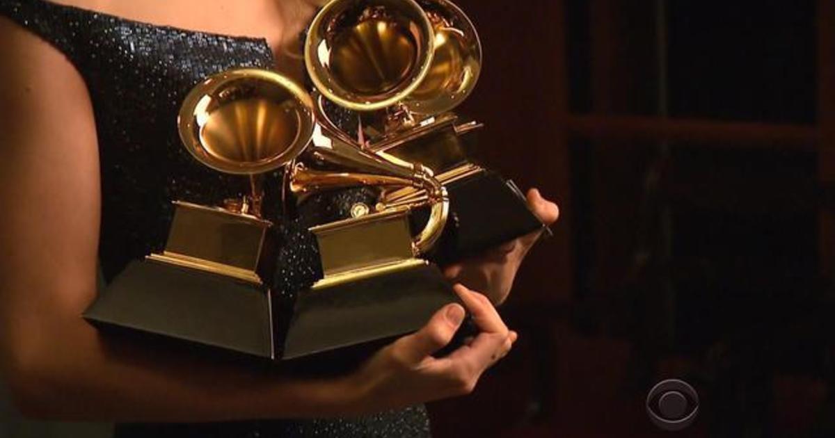 Grammy Award statues still assembled by hand CBS News