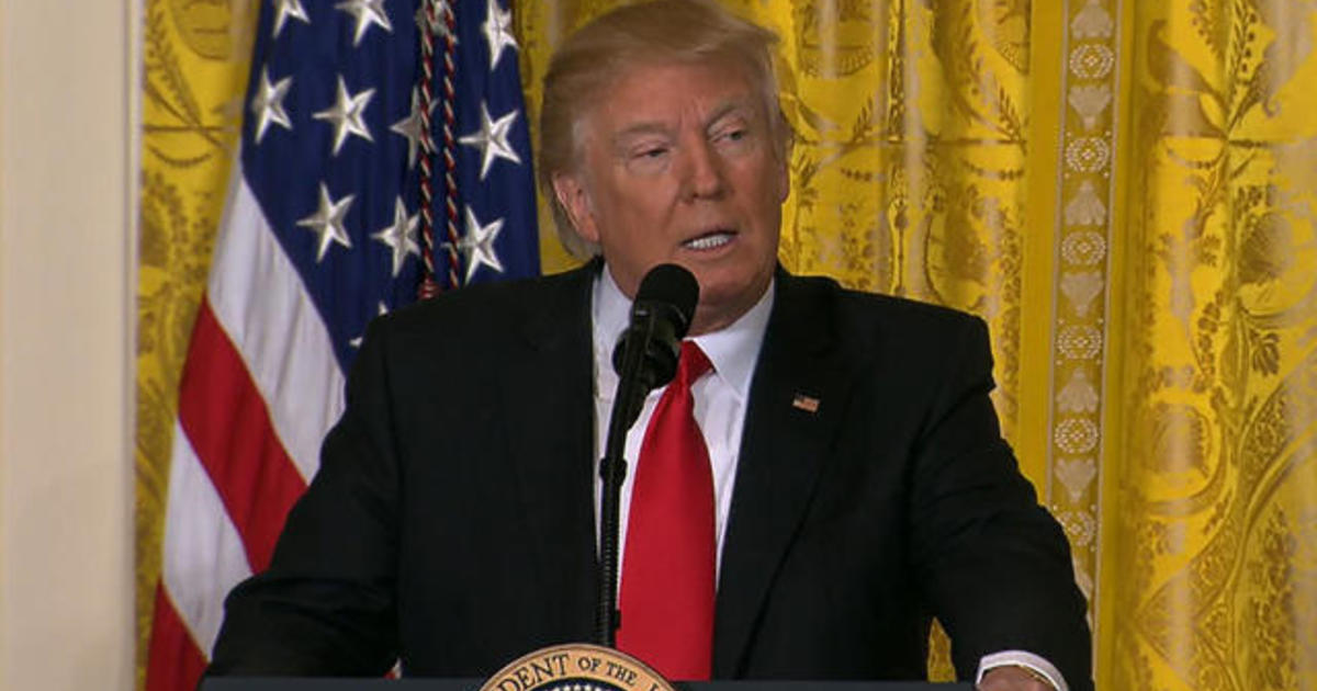 President Trump Bashes The Media - CBS News