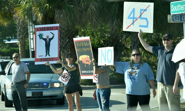 Palm Beach Florida Not My President S Day Protests Pictures