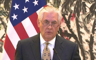 North Korea tops Rex Tillerson's agenda in China