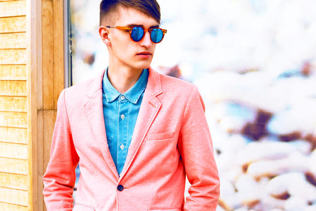 mens pastel shirt suit jacket fashion style 