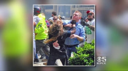 Berkeley protest Video of woman getting punched sparks outrage CBS News
