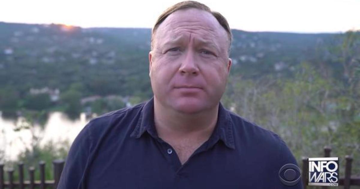 Alex Jones Lawyer Says Infowars Host Is A Performance Artist Cbs News