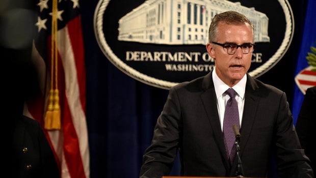 Justice Dept. failed to give McCabe info on firing