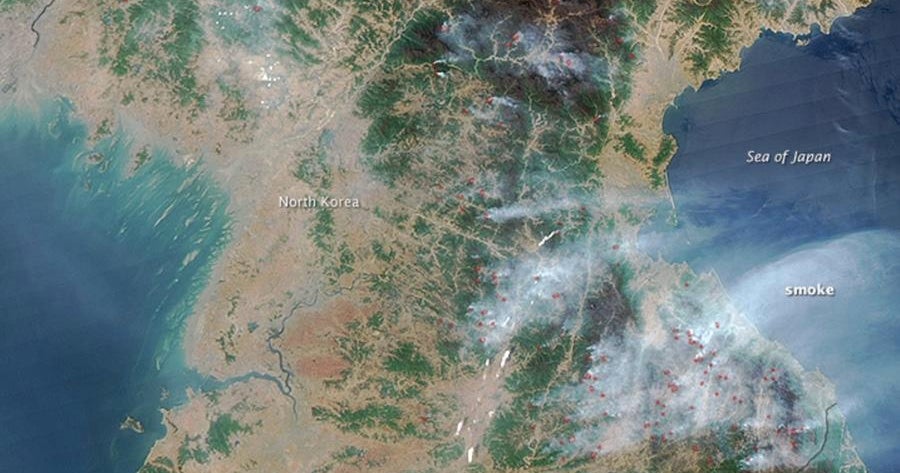 North Korea Hermit Country Seen From Space Cbs News