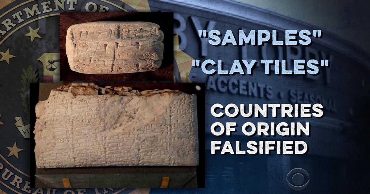 Hobby Lobby Returns Thousands Of Artifacts To Iraq Cbs News