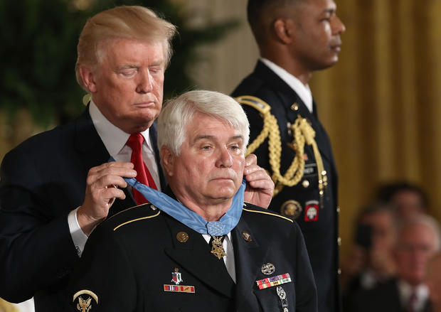 Donald Trump Awards Medal Of Honor To Vietnam War Veteran James C. McCloughan 