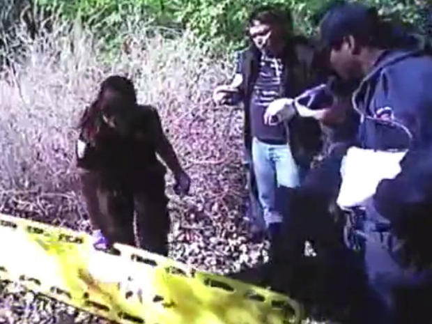 Video shows rescue of man found with hands nailed to tree - CBS News