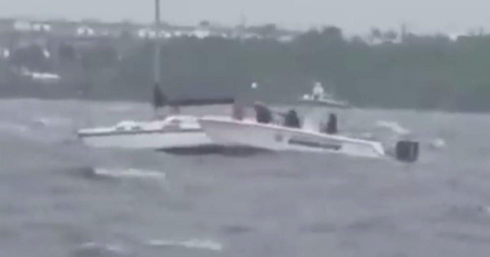 Video Shows Rescued From Boat Trying To Ride Out Hurricane Video Shows Rescued From Boat Trying To Ride Out Hurricane Irma Cbs News